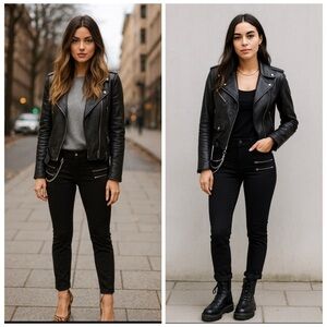 WeWoreWhat Rocker Low Rise Black Straight Leg Jeans NWT Size 26